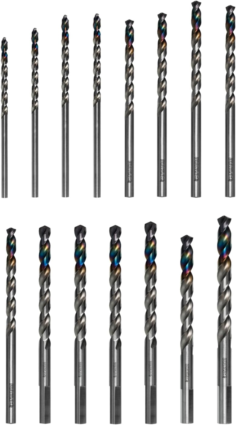 Diablo Metal Demon Drill Bit Set for Mild, Hardened and Stainless Steels - 15-Piece Assortment for Versatile Metal Drilling - DMD-S15T - Image 1