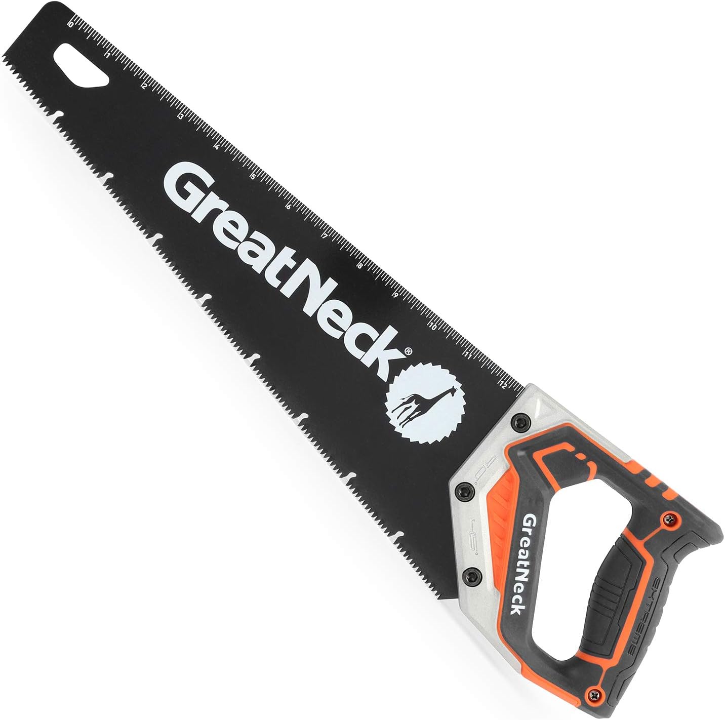 GreatNeck 74003 15" Hand Saw, SK-5 Steel Blade, Tri-Bevel Teeth, Comfort Grip, Aluminum Frame – Wood Cutting Tool for Precise, Fast Cuts - Image 1
