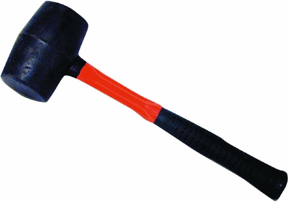GreatNeck 16 Oz. Rubber Mallet with Fiberglass Handle - Image 1