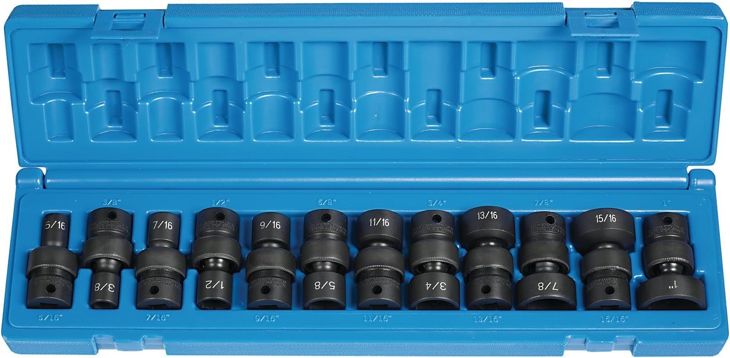 Grey Pneumatic (1212U) 3/8" Drive 12-Piece 6-Point Socket Set - Image 1