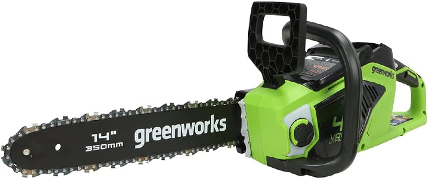 Greenworks 40V 14" Cordless Chainsaw, Electric Cordless, (Great For Storm Clean-Up, Pruning, and Camping) Tool only - Image 1