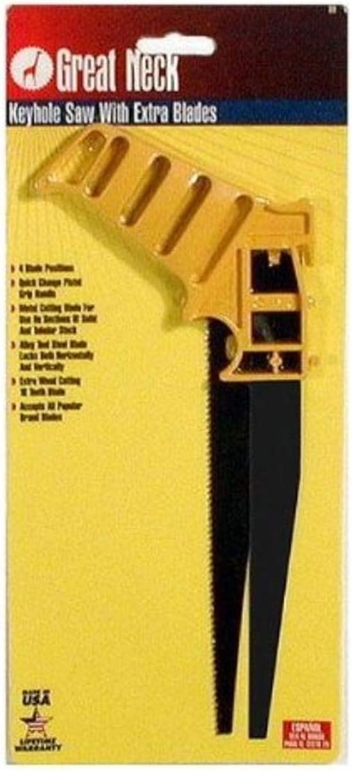 GreatNeck 89 Keyhole Saw with Extension Blade - Image 1