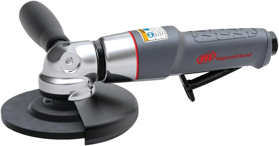 Ingersoll Rand 345MAX-M Angle Air Grinder and Cut-off Tool, 5" Wheel, M14 Arbor, 12,000 RPM, 0.88 HP, Rear Exhaust - Image 1