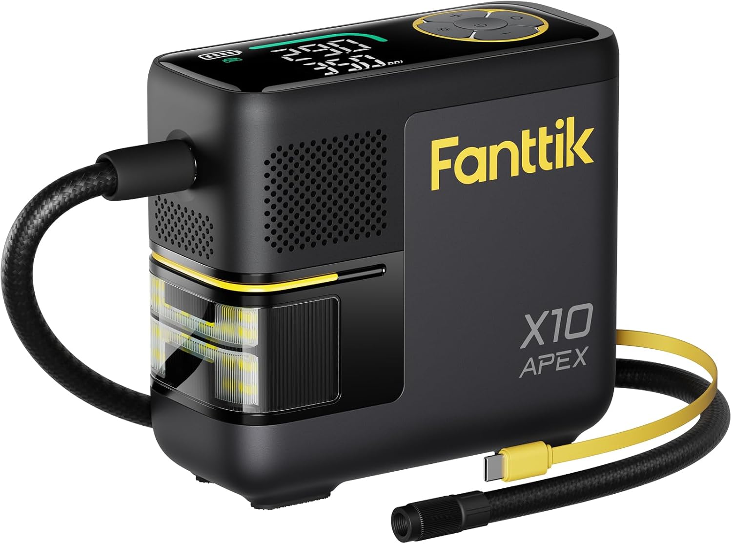 Fanttik X10 APEX Tire Inflator Portable Air Compressor, 35s Fast Inflation, 150 PSI Cordless Tire Inflator with Digital Pressure Gauge, Car Air Pump for MPV, SUV, Bikes, Motorcycles, Balls - Image 1