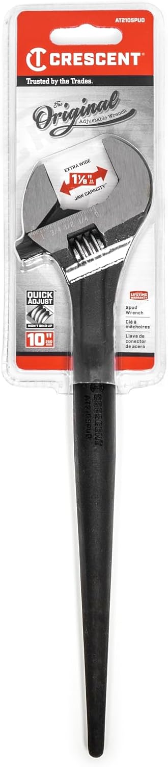Crescent 10" Adjustable Black Oxide Construction Wrench - AT210SPUD - Image 1