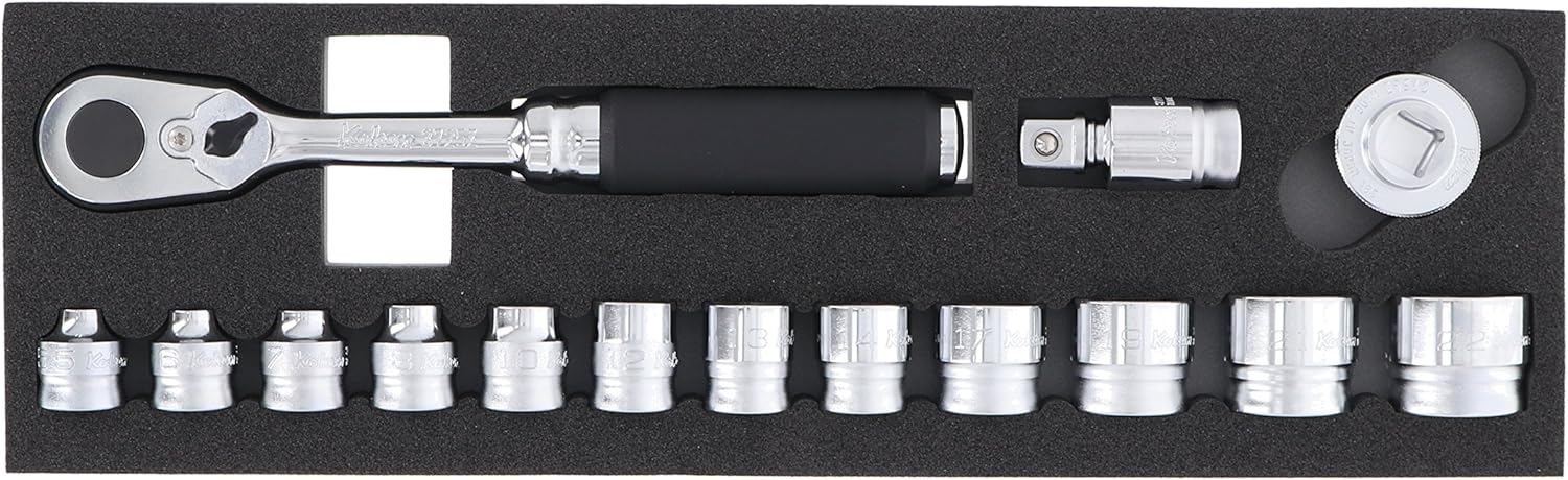 Ko-ken 3285ZA 3/8 Sq. Dr. 15 Piece Z-Series 6-Point Metric Socket Set 5.5-22mm - Image 1