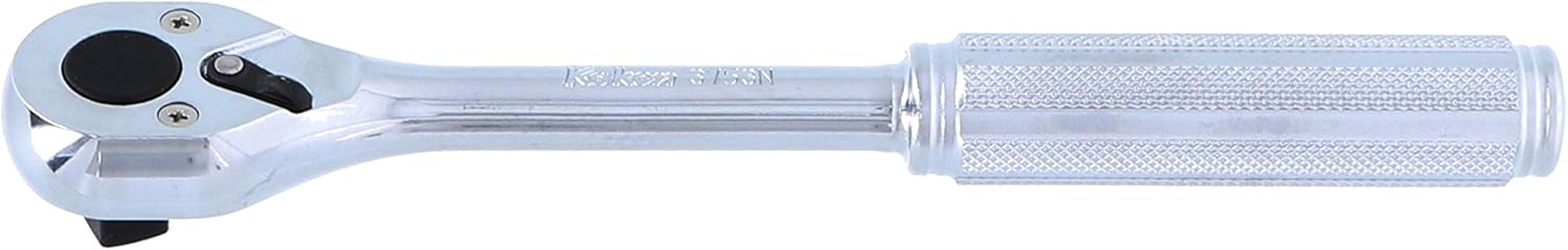 Ko-ken 3753N 3/8 Sq. Dr. Ratchet Handle 24 teeth Length 200mm Metal Handle - Image 1