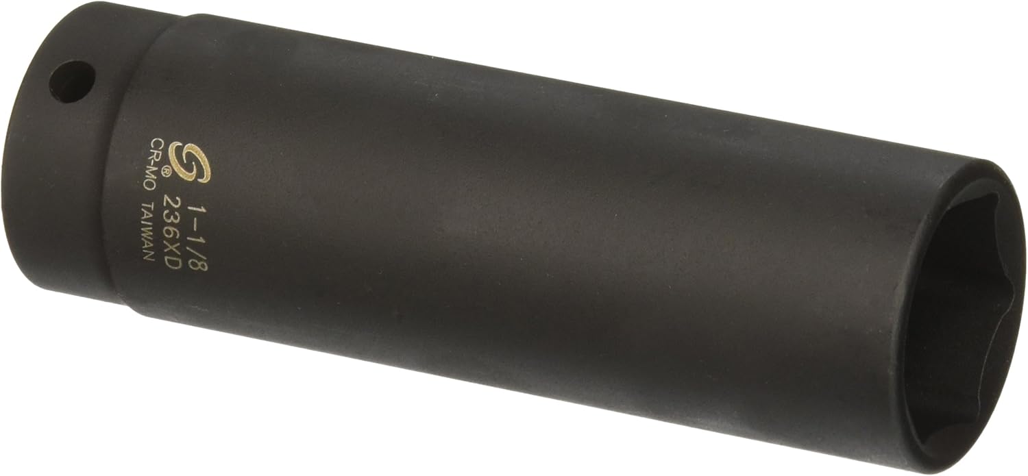 SUNEX TOOLS 236xd 1/2-Inch Drive 1-1/8-Inch Extra Deep Impact Socket - Image 1
