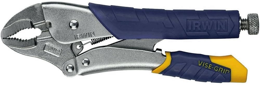 Irwin Industrial Tools 05T 10-Inch and 250-mm Curved Jaw Locking Plier with Wire Cutter - Image 1