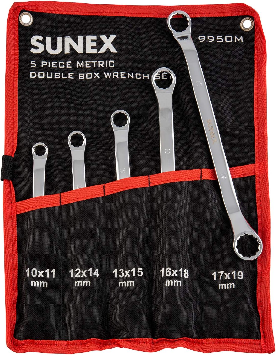 Sunex Tools 9950M Metric Double Box Wrench Set, 5 Piece - Image 1