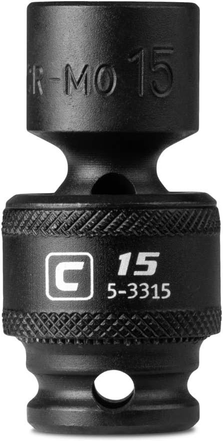 Capri Tools 516940 15 mm Universal Impact Socket, 3/8-Inch Drive, 6-Point, Metric - Image 1