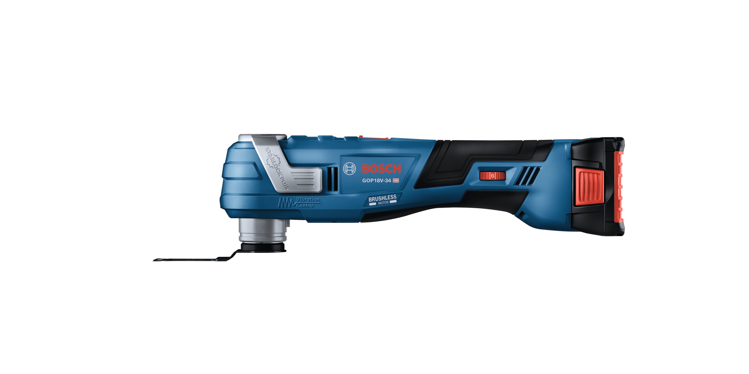 BOSCH GOP18V-34B14 18V Brushless StarlockPlus® Oscillating Multi-Tool Kit with (1) CORE18V® 4 Ah Advanced Power Battery - Image 1