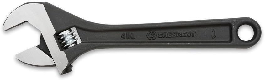 Crescent 4" Adjustable Black Oxide Wrench - Carded - AT24VS - Image 1