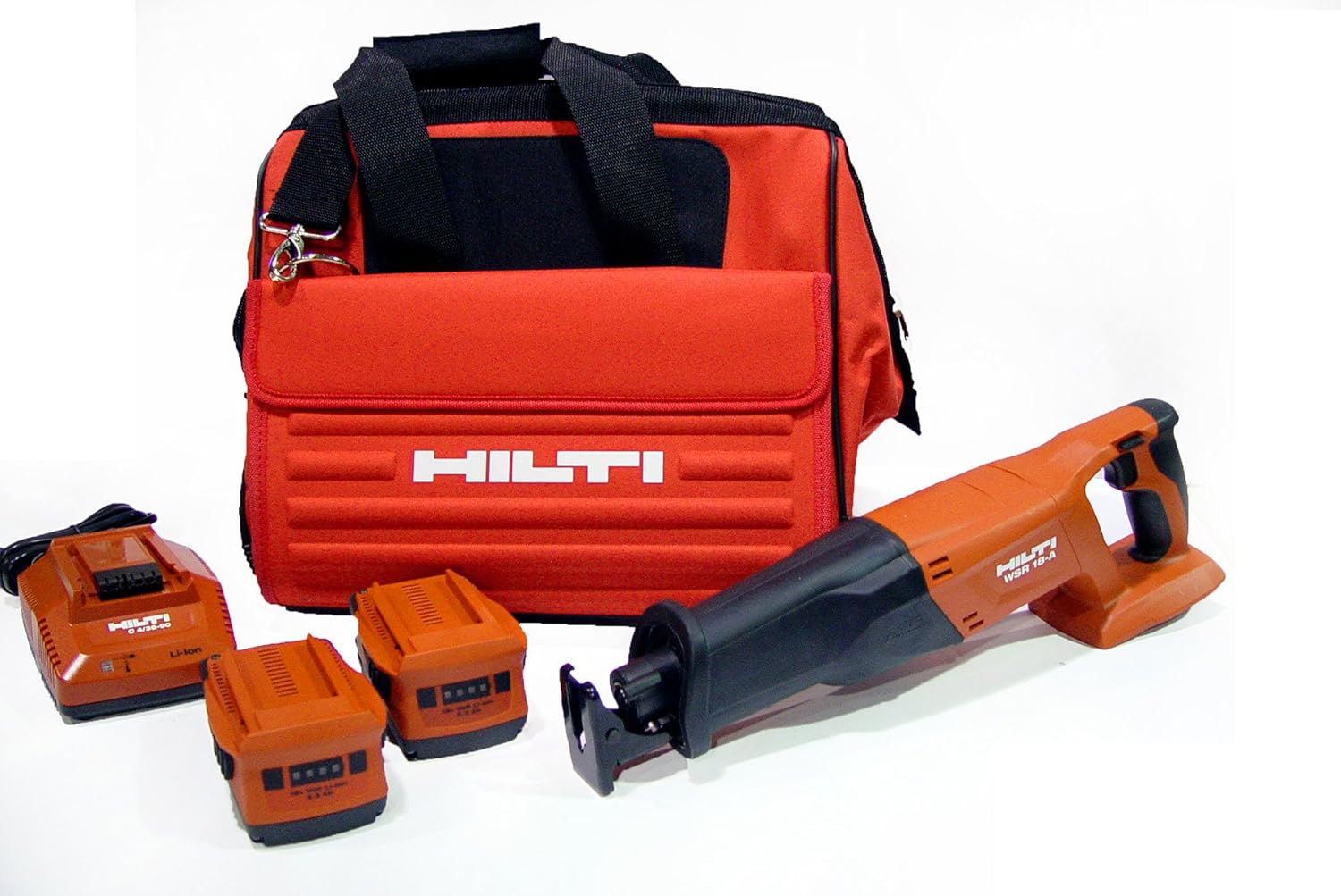 Hilti 03467882 WSR 18-A CPC Reciprocating Cordless Saw Package with Impact Resistant Case - Image 1