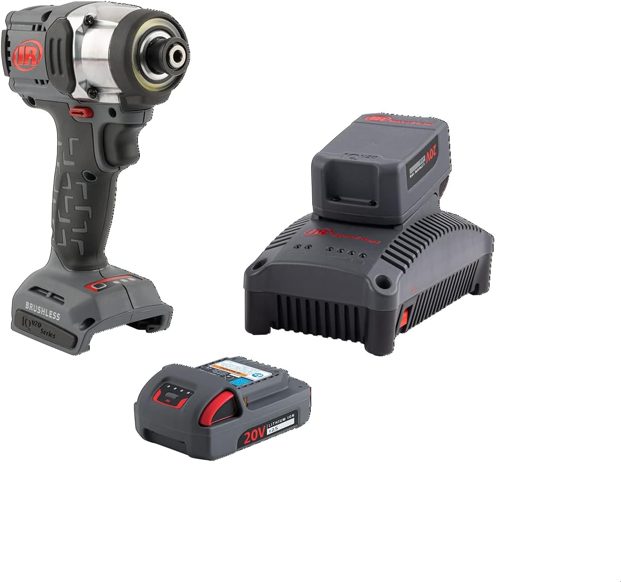Ingersoll Rand W3111-K22 20V 1/4" Hex Cordless Impact Driver 2 Battery Kit, Mid-Torque, Compact, Pistol Grip - Image 1