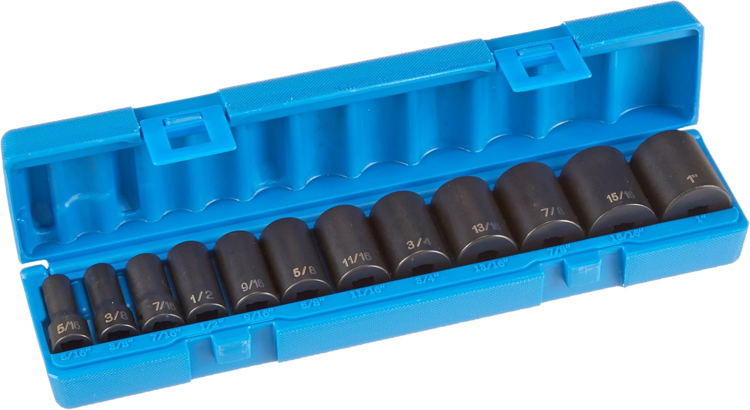 Grey Pneumatic (1202SD) 3/8" Drive 12-Piece 12-Point Semi-Deep Socket Set - Image 1