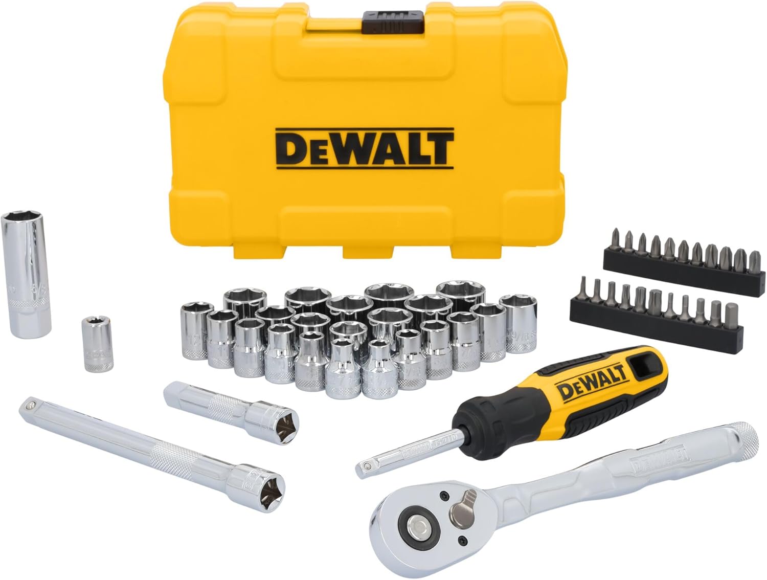 DEWALT 3/8 Inch Drive Mechanics Tool Set 50 Pieces - Image 1