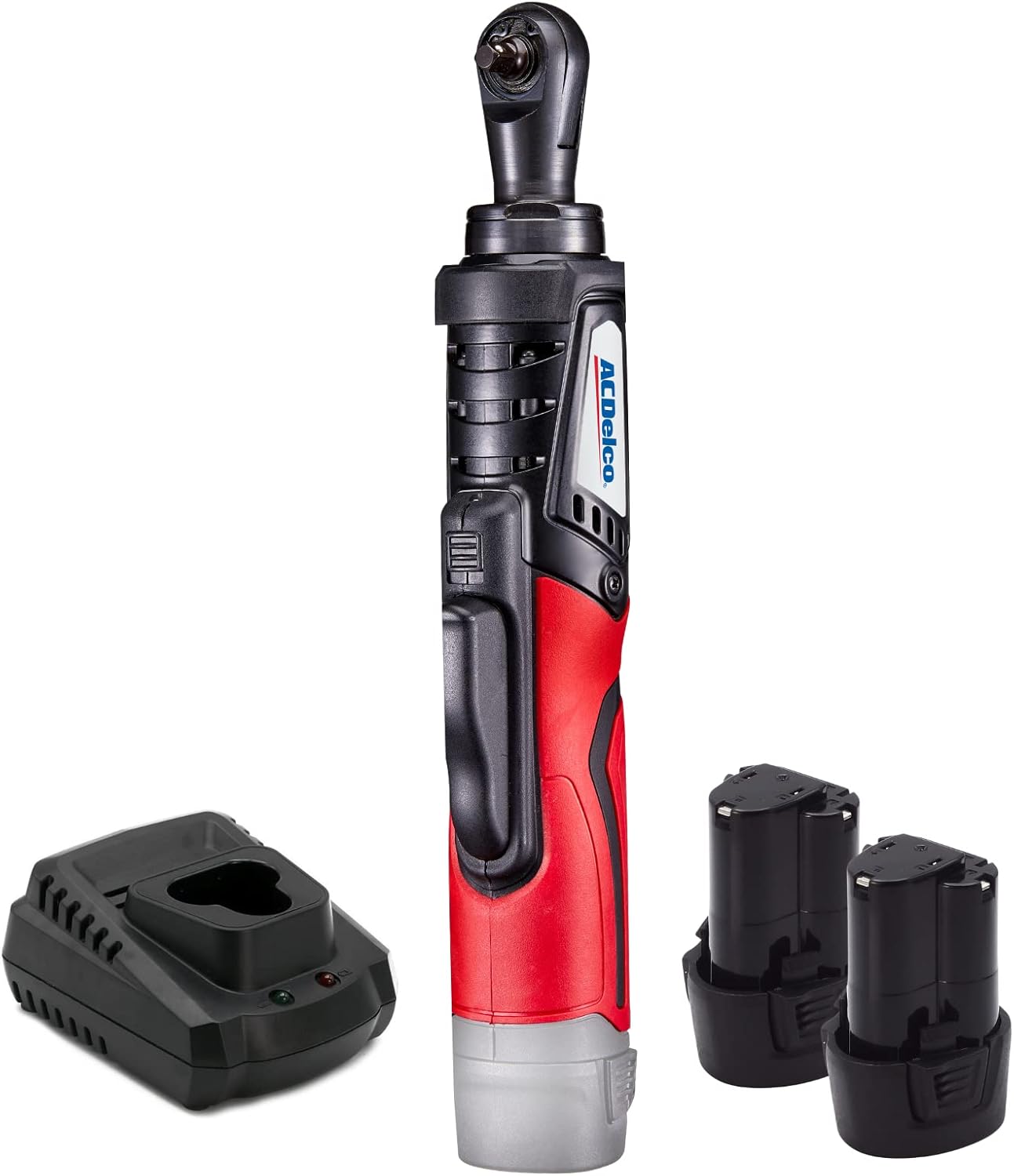 ACDelco Brushless 1/4-Inch Ratchet Wrench Li-Ion 12V Cordless, 45 Ft-lbs Max Ratchet Wrench Tool Kit, 2 Battery & Charger Included, G12 Series, ARW1210-22 - Image 1