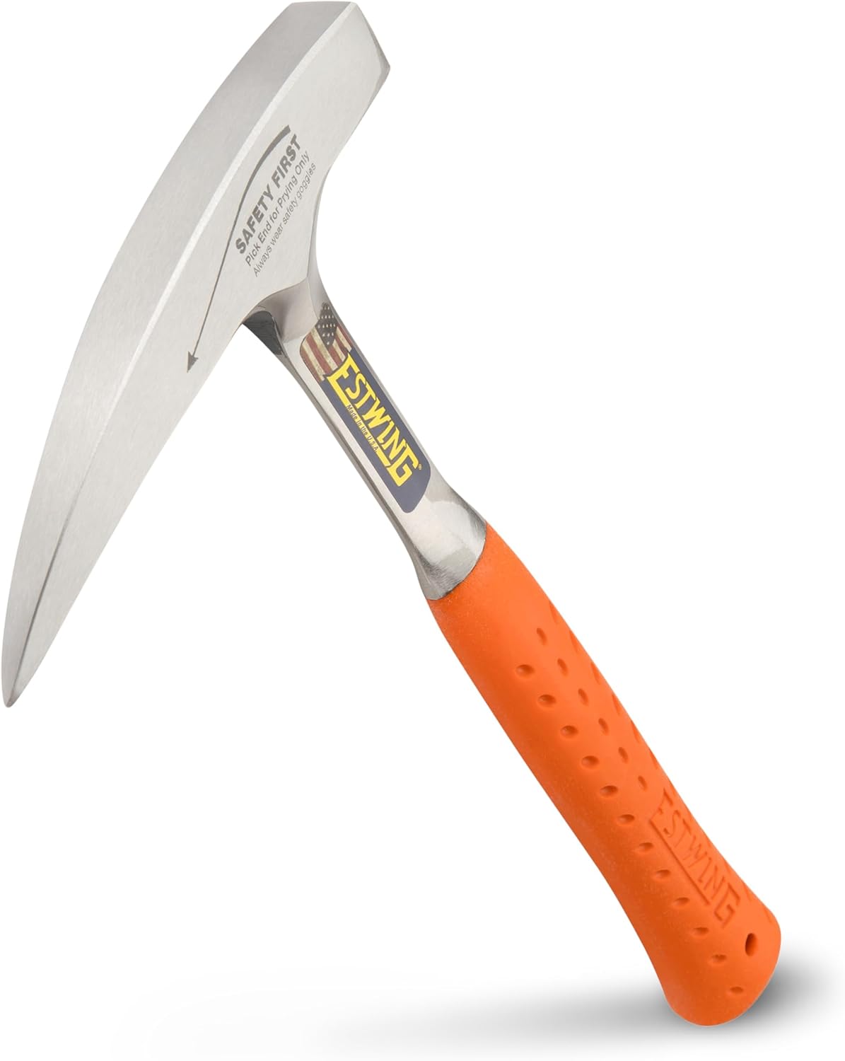 ESTWING Rock Pick - 22 Oz Geology Hammer with Pointed Tip & Shock Reduction Grip - EO-22P - Image 1