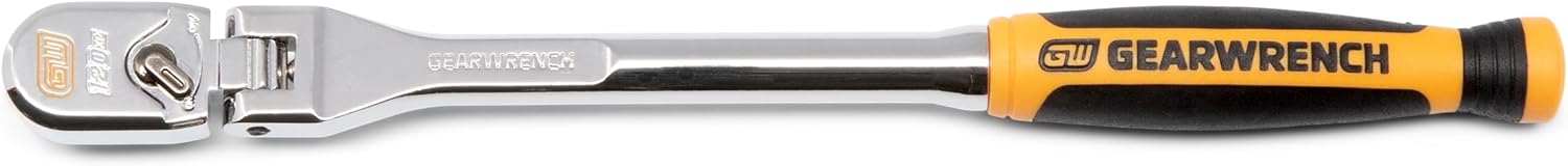 GEARWRENCH 1/4" Drive 120XP Dual Material Handle Flex Head Teardrop Ratchet | 81009XP - Image 1