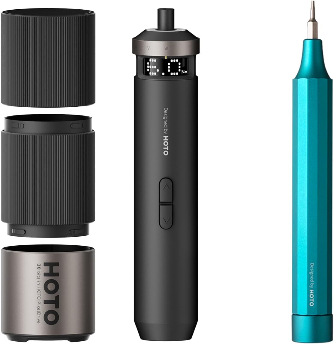 HOTO PixelDrive Electric Screwdriver + 24 in 1 Multi Bit Mini Screwdriver Set - Image 1