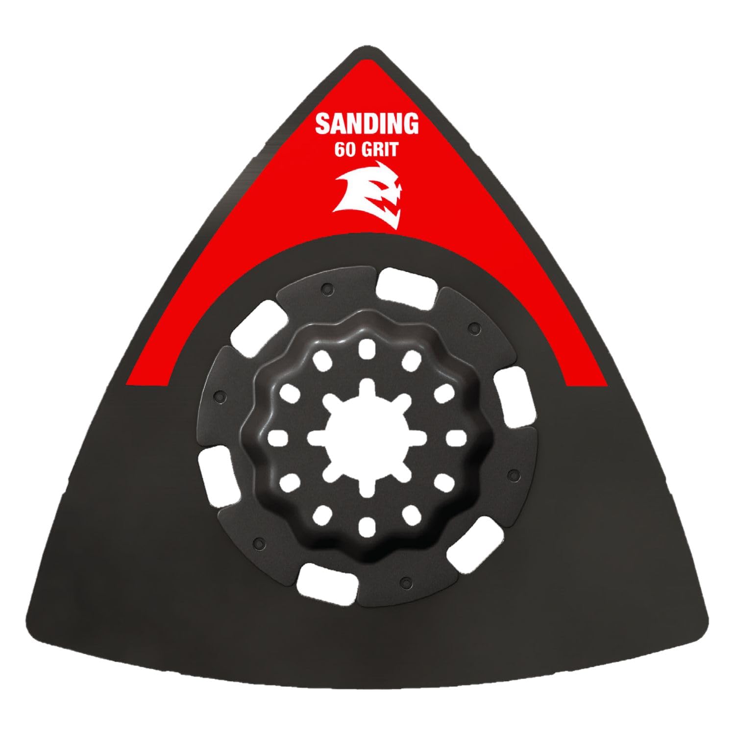 3-1/2" 60-Grit Starlock Carbide Grit Oscillating Sanding Plate - Image 1