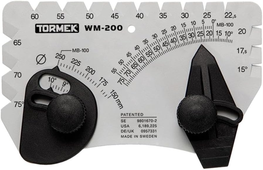 Angle Setter for Sharpening System Tormek WM-200 Angle Master. Sets the Perfect Angle for Sharpening Blades. Works on Tormek Sharpening Systems. - Image 1