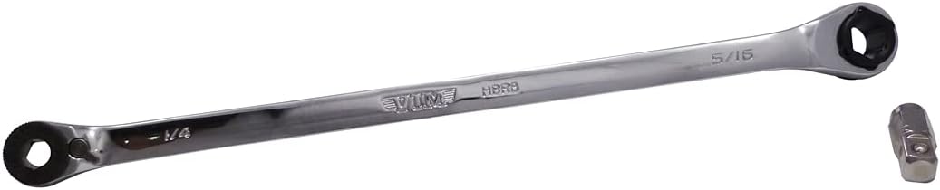 VIM HBR8 1/4" & 5/16" Hex Micro Bit Ratchet with 1/4" Square Drive Reversible - Image 1