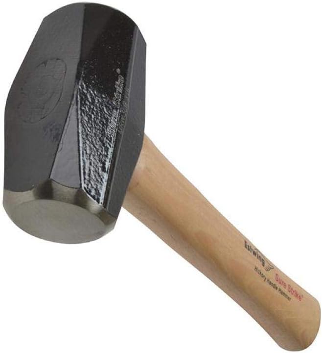 ESTWING Drilling/Crack Hammer - 3-Pound Sledge with Forged Steel Construction & Hickory Handle - MRW3LB - Image 1