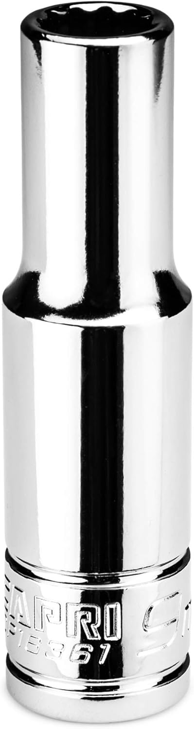 Capri Tools 9 mm Deep Socket, 3/8 in. Drive, 12-point, Metric - Image 1