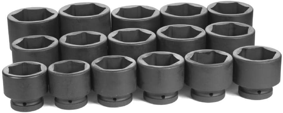 Grey Pneumatic (9016) 1" Drive 16-Piece Fractional Socket Set - Image 1