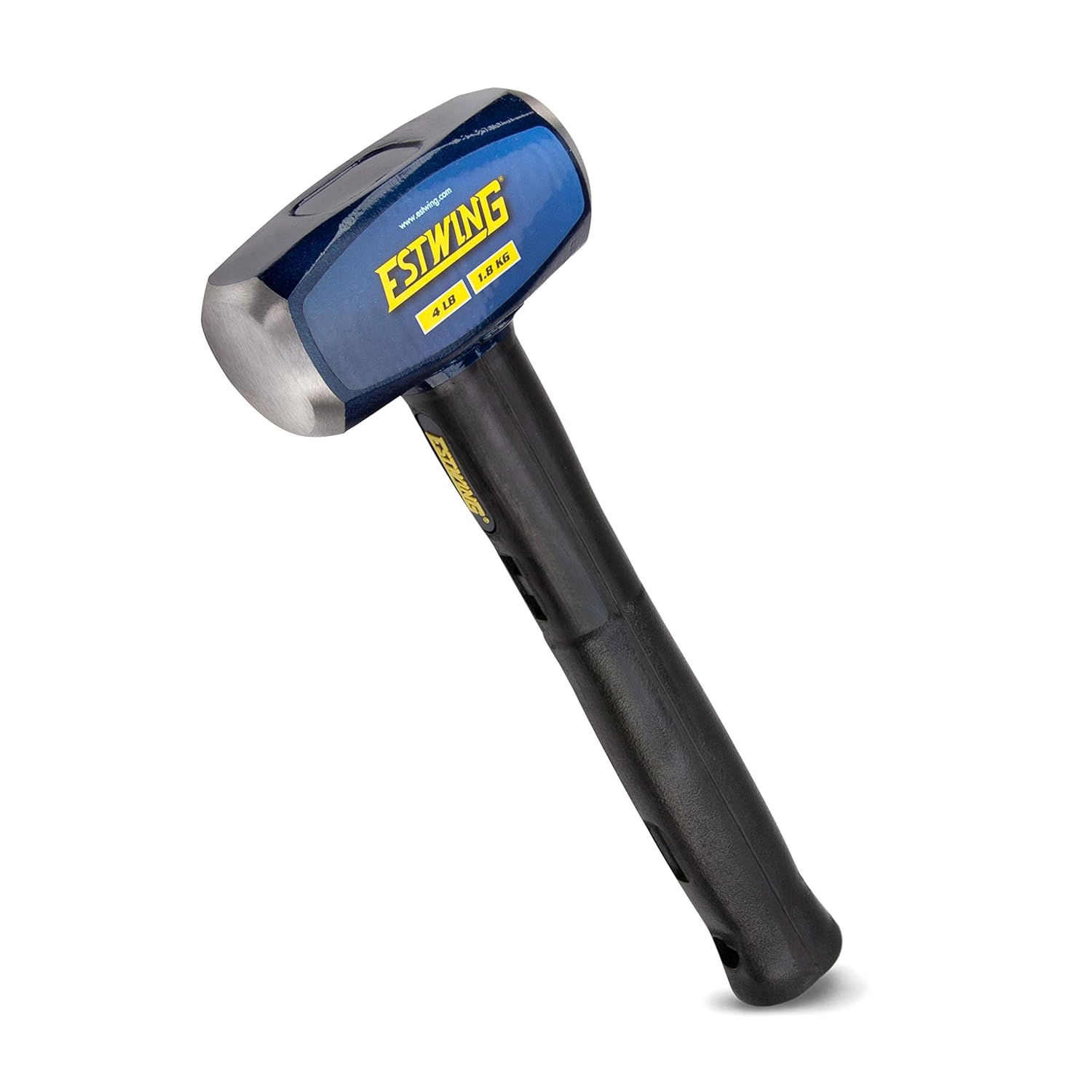 Estwing 4-Pound Club Sledge Hammer for Demolition/Stake Driving, 50-55 HRC, Locked Head, 12-Inch Indestructible Handle with Vulcanized Rubber Overlay, Reinforced Lanyard Hole - Image 1