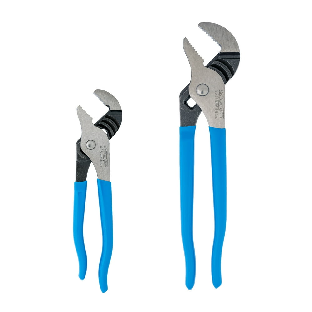 CHANNELLOCK Tongue & Groove Pliers Set, Includes 6.5 and 9.5-inch Pliers, Made in USA, 2-tool set (GS-1) - Image 1