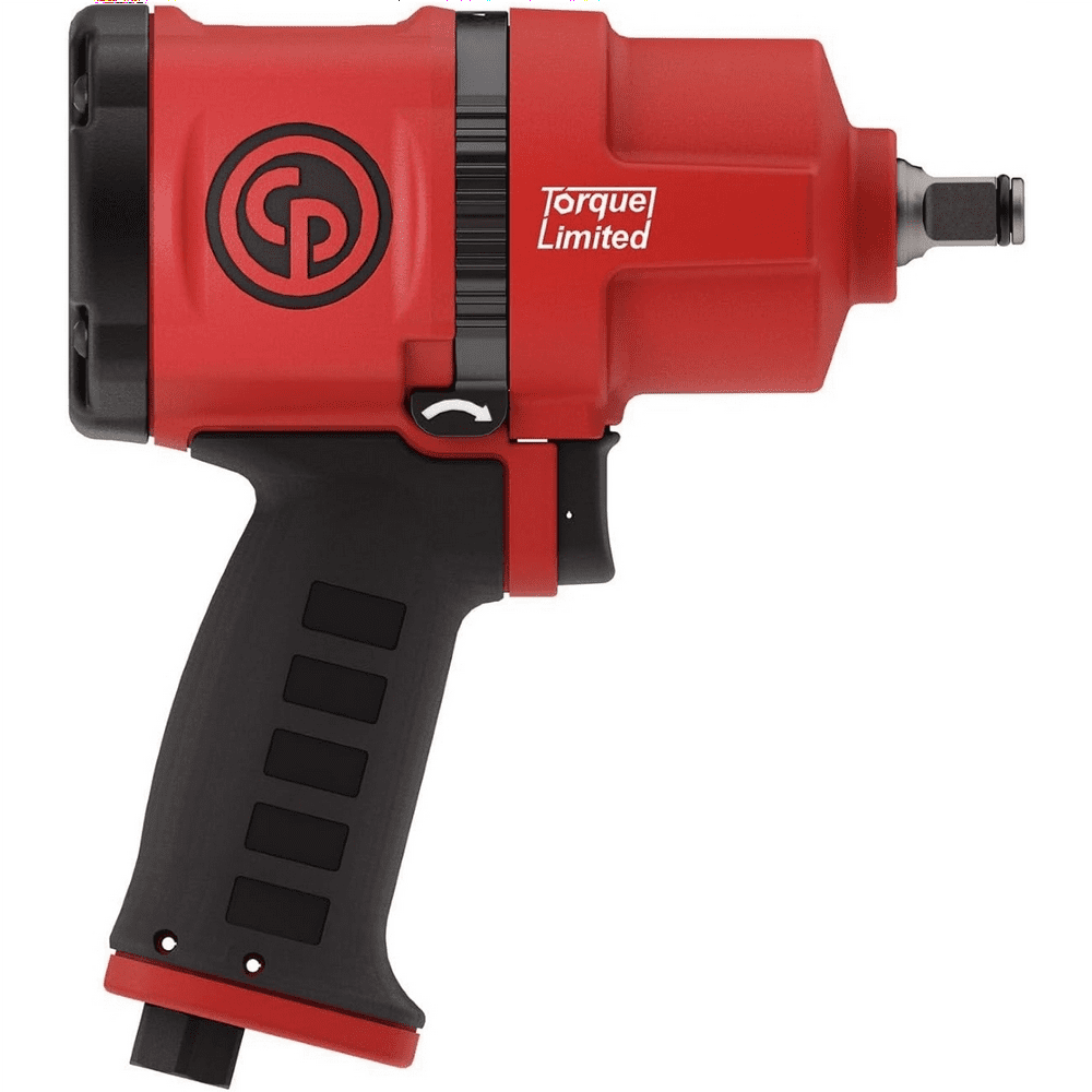 Chicago Pneumatic CP7748TL - 1/2 Inch Air Impact Wrench, Torque Limited, Pistol Handle, Max Torque Reverse Output 960 ft.lbs / 1300 Nm - 7000 RPM, Twin Hammer - Image 1