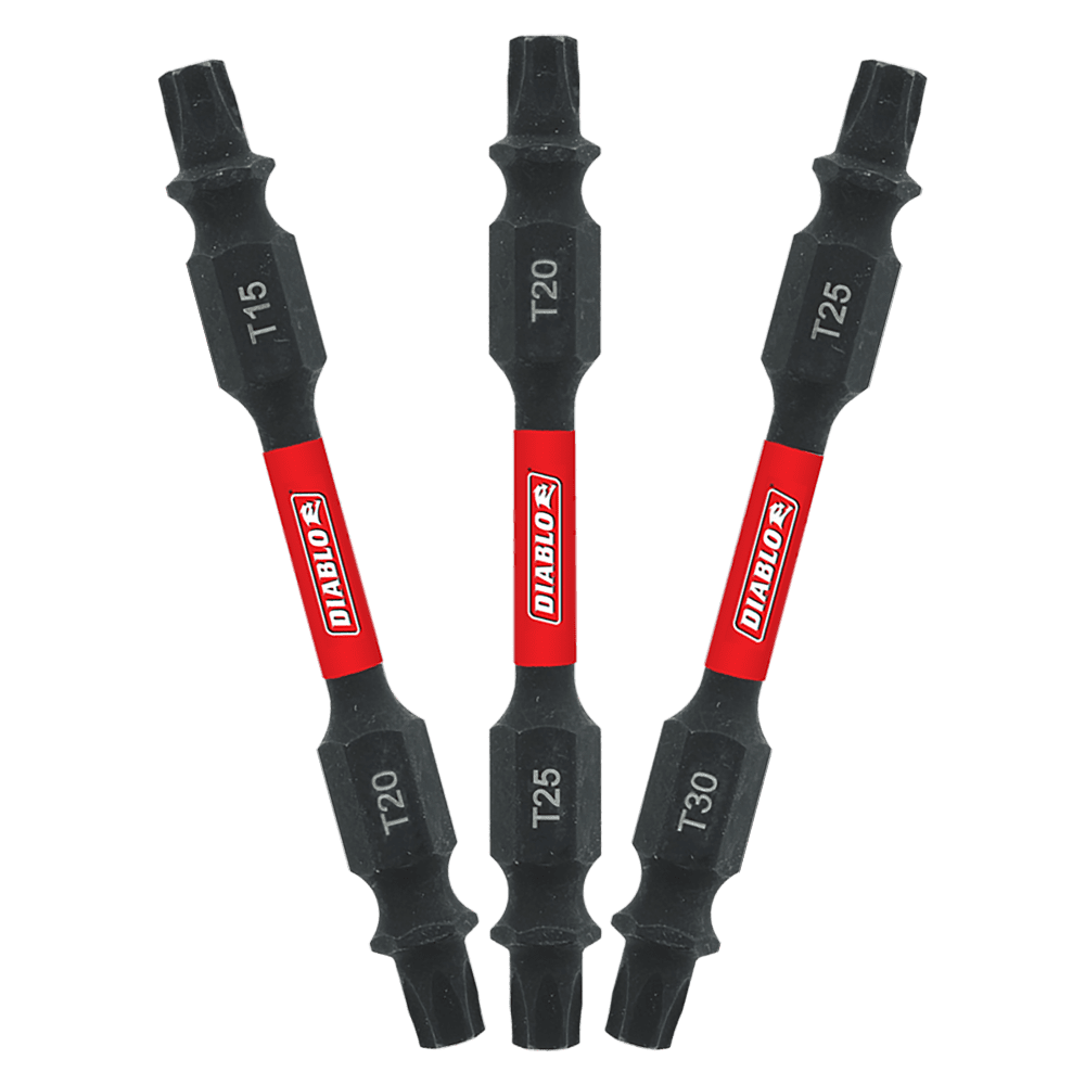Diablo Torx 2-1/2 in. L Double-Ended Screwdriver Bit Set Black Oxide 3 pc - Image 1