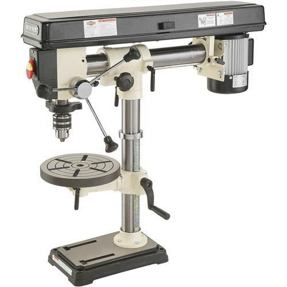 Shop Fox Drill Press 110V 1/2Hp 34In Bench Top Radial - Image 1