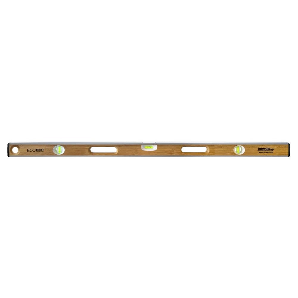 Johnson Level & Tool 1611-4800 48 in. Eco-Tech Bamboo Level - Image 1