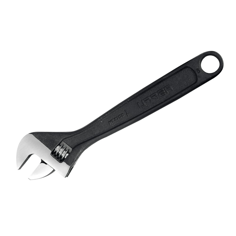 Urrea 8 In Long Black Finish Adjustable Wrench - Image 1