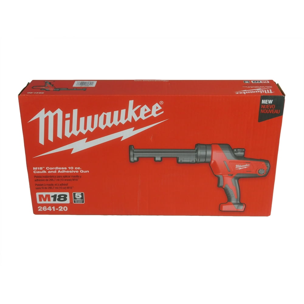 New Milwaukee 2641-20 M18 18 Volt Cordless 10oz Caulk & Adhesive Gun Tool Sale - Image 1