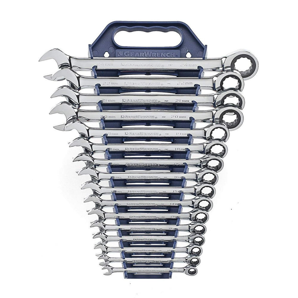 GearWrench 9416 16-Piece Metric Master Ratcheting Wrench Set - Image 1