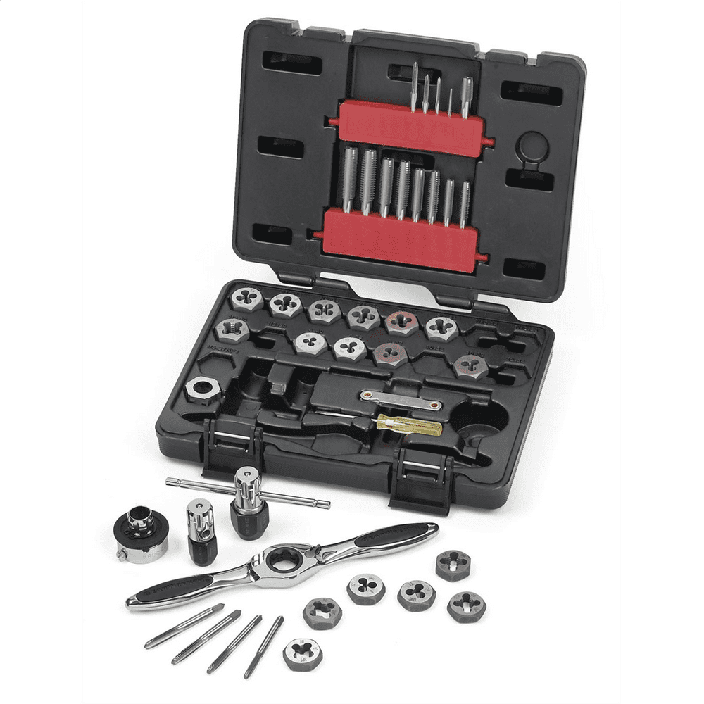 GearWrench 3885 40-Piece Fract. SAE Ratcheting Tap & Die Set - Image 1