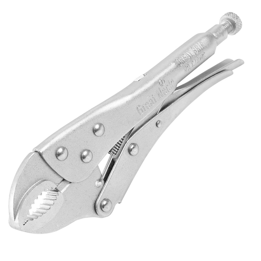 GreatNeck Curved Jaw Locking Pliers, Steel, 10 inch - Image 1
