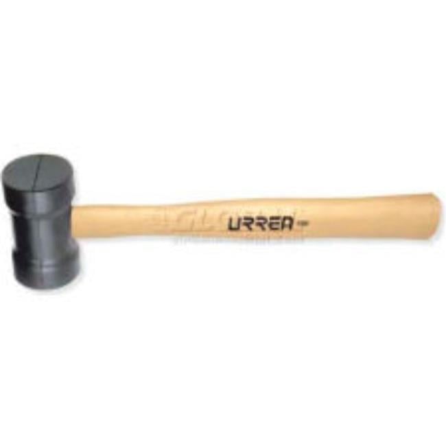 Urrea Professional Tools B993321 1368 16.593 in. Long 22 oz Head Oak Handle Rubber Head Mallet - Image 1