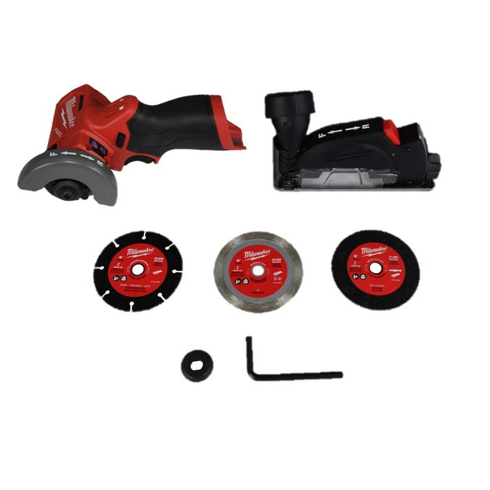 Milwaukee 2522-20 M12 FUEL 3" Compact Cut Off Tool – 20,000 RPM, Brushless Motor, Reversible Blade, Tool-Free Guard, Multi-Material Cutting (Bare Tool) - Image 1