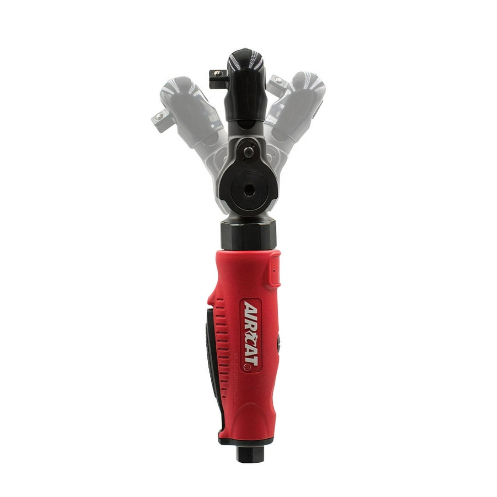 AIRCAT Pneumatic Tools 811: 1/4-Inch Flex Head Ratchet Wrench 240 RPM, 35 ft-lbs Maximum Torque - Image 1