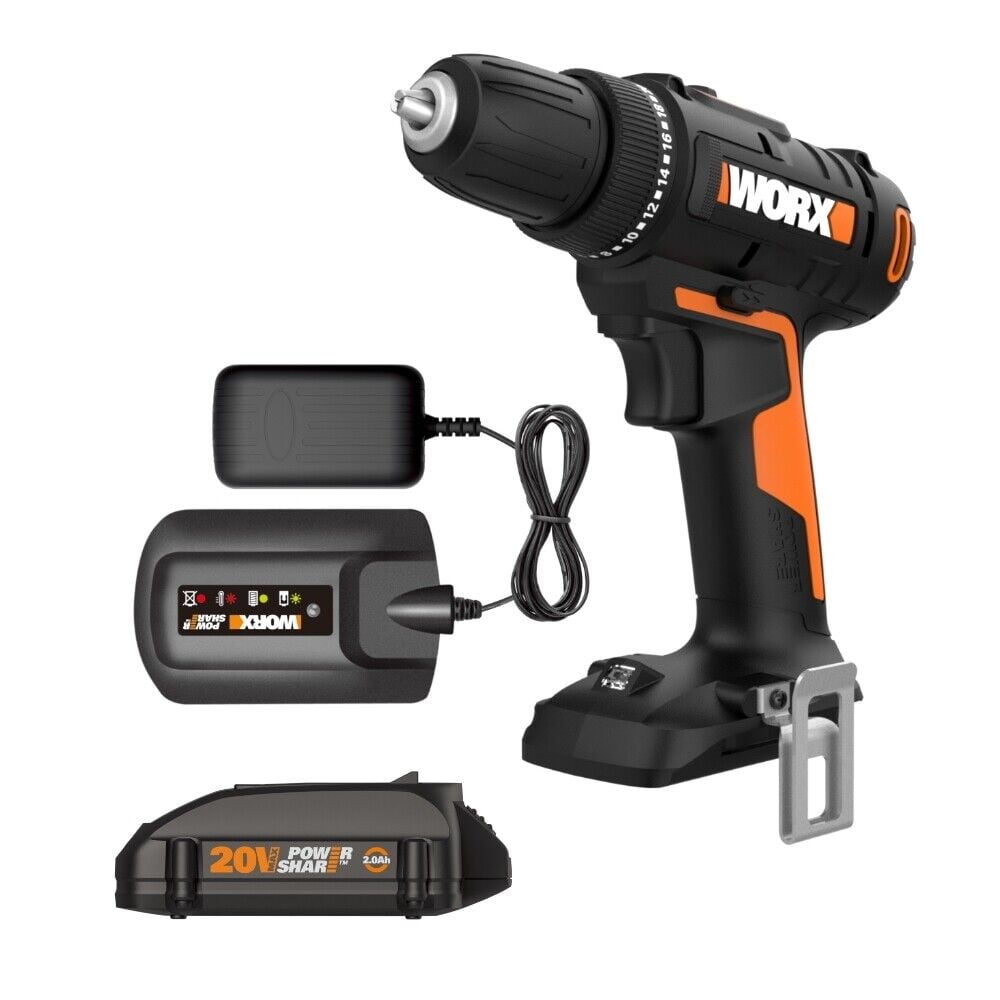 Worx WX100L 20V Power Share 3/8" Drill/Driver (Battery & Charger Included) - Image 1