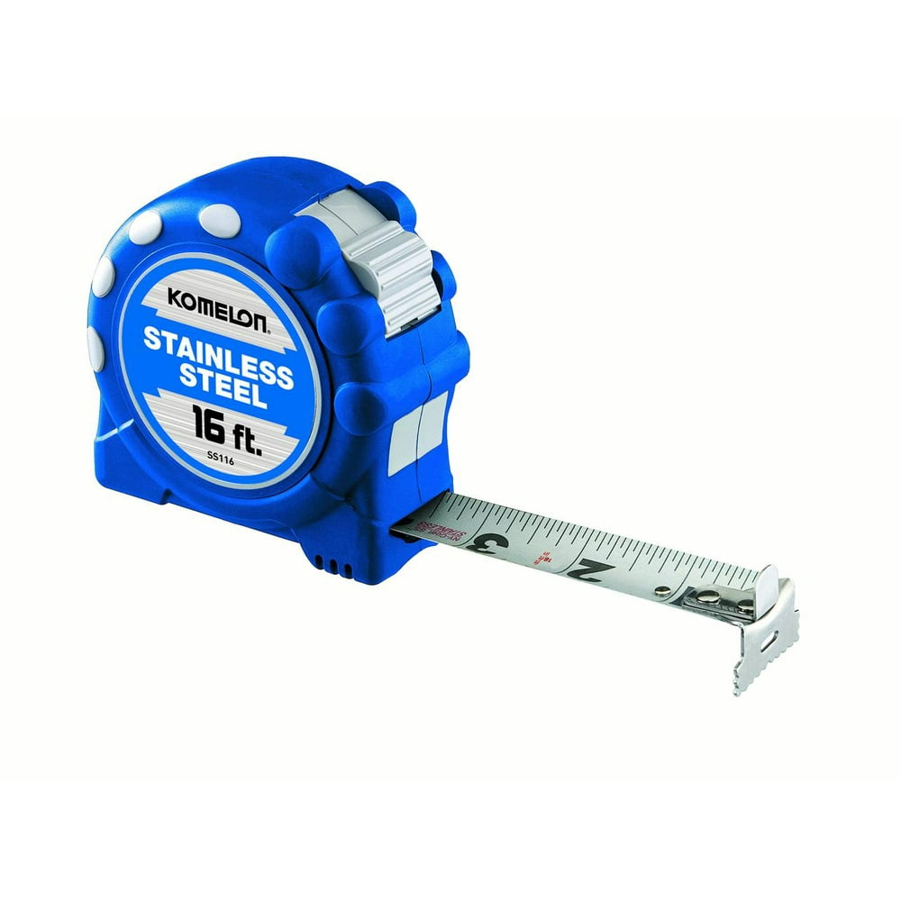 Komelon 16ft Stainless Steel Tape Measure - Image 1