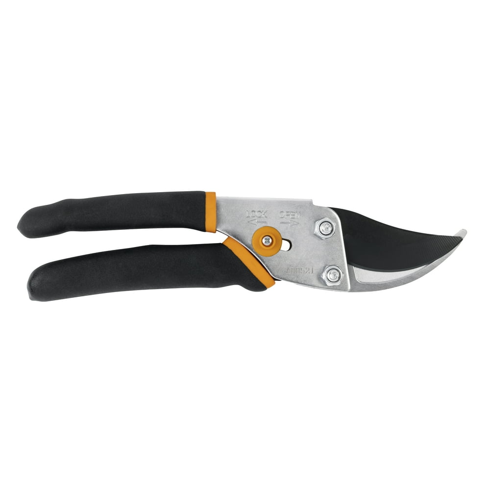 Fiskars Traditional Bypass Pruner, Steel Blade and Non-Slip Handle ,5/8" Diameter Cuts - Image 1