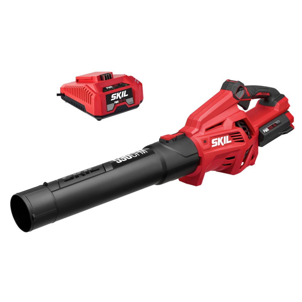 SKIL PWR CORE 40-volt 530-CFM 120-MPH Battery Handheld Leaf Blower 2.5 Ah - Image 1