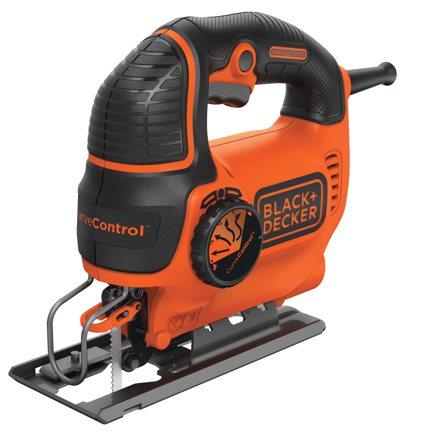 BLACK+DECKER Jig Saw, 5-Amp, 3,000 Blade Speed, 45 Degree Beveled Cuts, ¾-Inch Orbital Blade, 4 Curve Settings, Corded (BDEJS600C) - Image 1